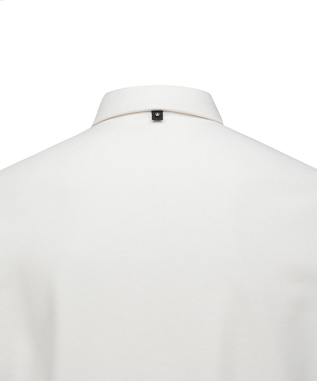 Men's Nap Collared Long T-shirt - Ivory