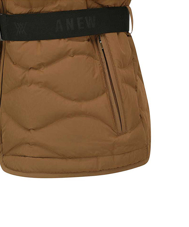 Women's Short Sleeve Tube Down JK - Beige