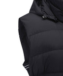 Women's Long Length Down Vest - Black