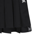 [Legacy Sale]  Women's Buckle Decoration Pleats Skirt - Black