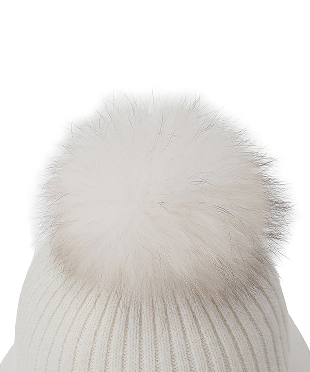 Women's Woven Knit Mix Bucket Hat - Off White