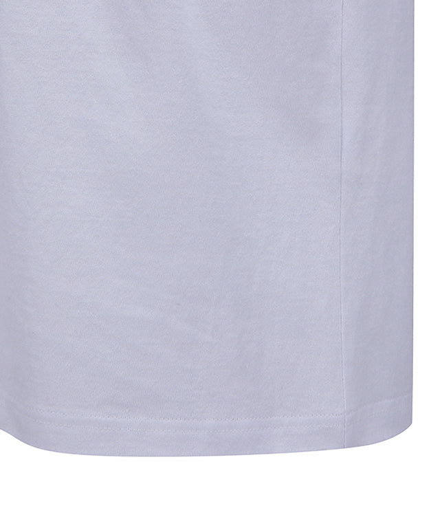 Round Anew Logo Point Short T-shirt - White