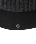 Women's Woven Knit Mix Bucket Hat - Dark Grey