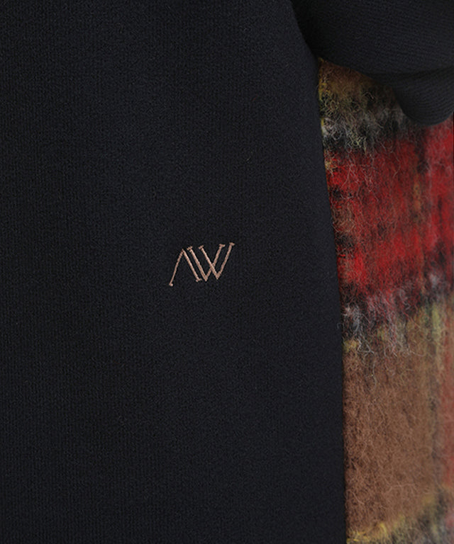 Women's Check Point Sweatshirt - Black