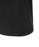 Women's Nap Collar Long T-shirt - Black