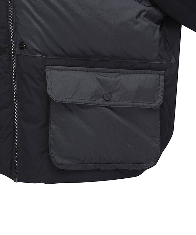 Women's Boa Hoodie Bomber - Black