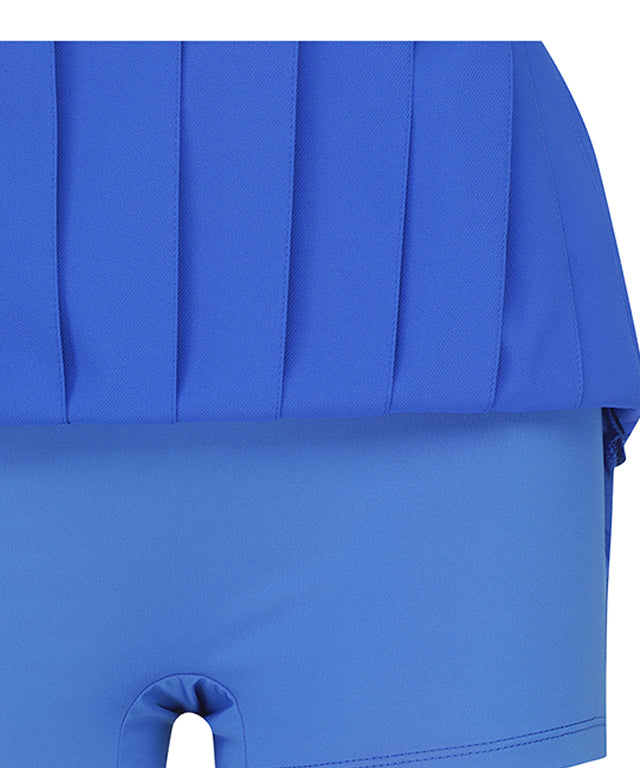 Women's Mini Pocket Point Pleated Skirt - Blue