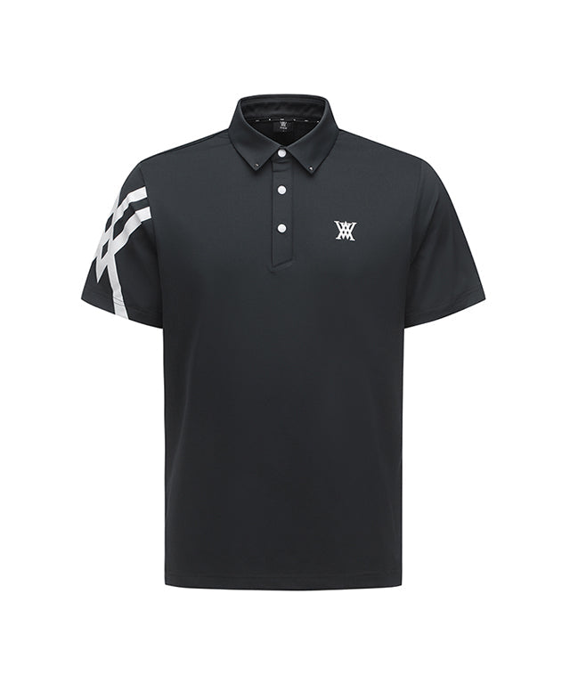 Men's Sleeve Signature Logo T-Shirt - D/Gray