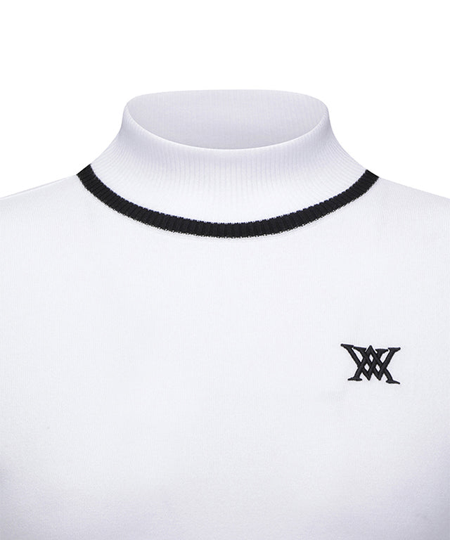Women's High Neck Sweater - White