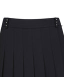 [Signature] ANEW Golf Women's Pleats Half H/PT - Black