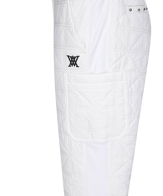Women's Thinsulate Quilting Point Jogger L/PT - White