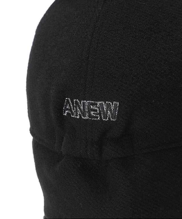 Wool Knit Ball Cap - Black