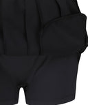 [Legacy Sale]  Women's Buckle Decoration Pleats Skirt - Black