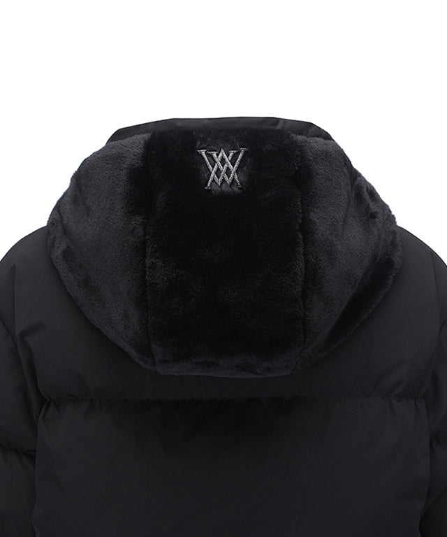 Women's Boa Hoodie Bomber - Black