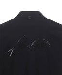 Men's Back Logo Point Jersey Jacket - Black