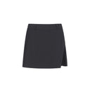 Women's Chiffon Block Wrap Skirt - Black