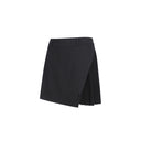 Women's Chiffon Block Wrap Skirt - Black