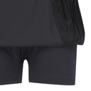 Women's Chiffon Block Wrap Skirt - Black