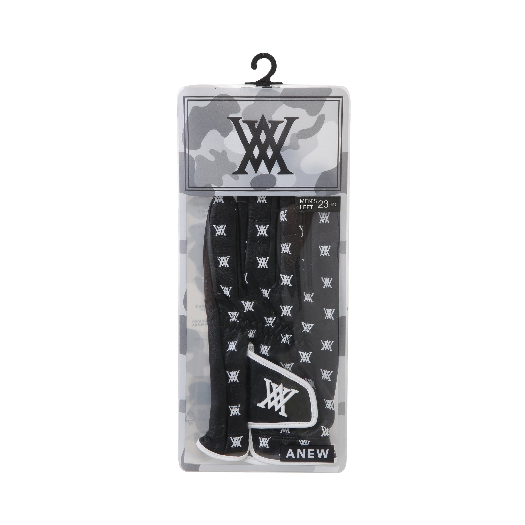 Men's  Monogram Left Hand Golf Glove - Black
