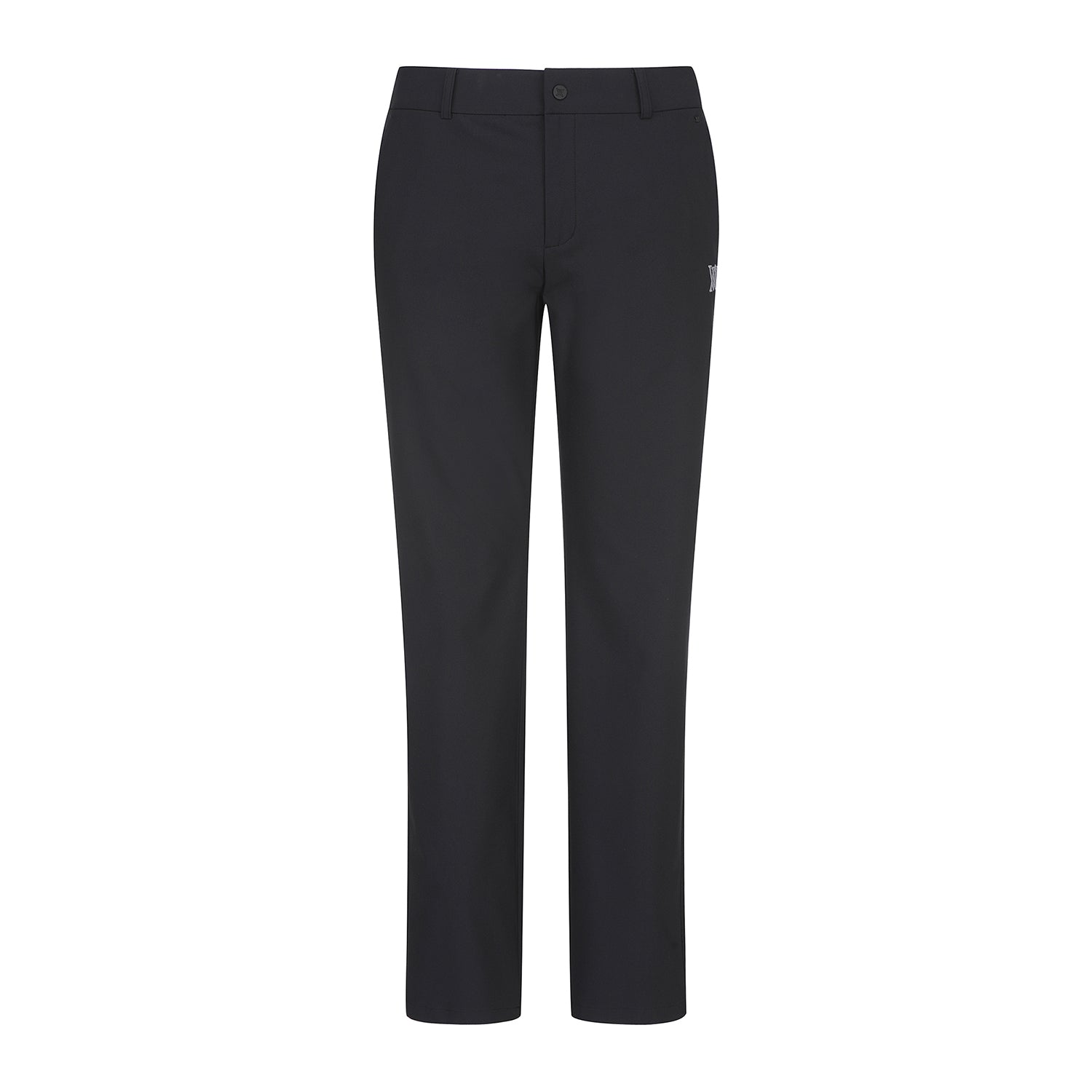 Men's Side Punching Ventilation Long Pants - Black