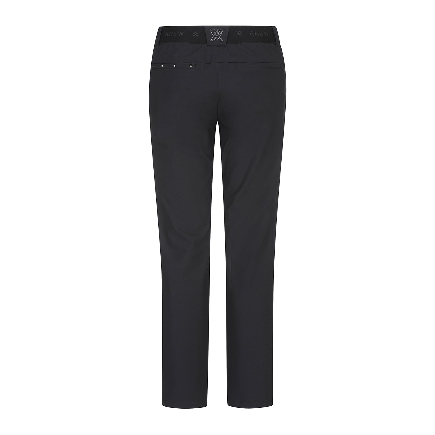 Men's Side Punching Ventilation Long Pants - Black
