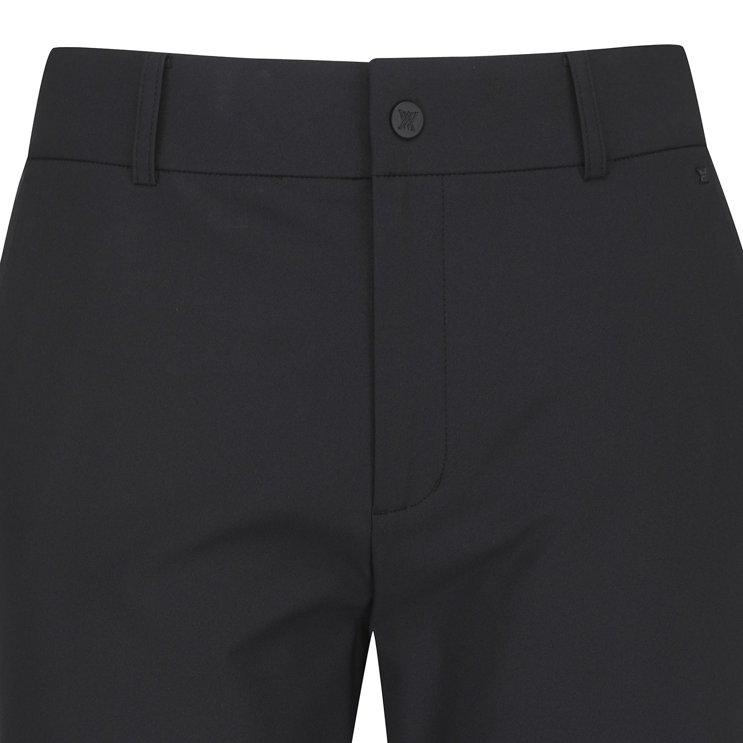 Men's Side Punching Ventilation Long Pants - Black