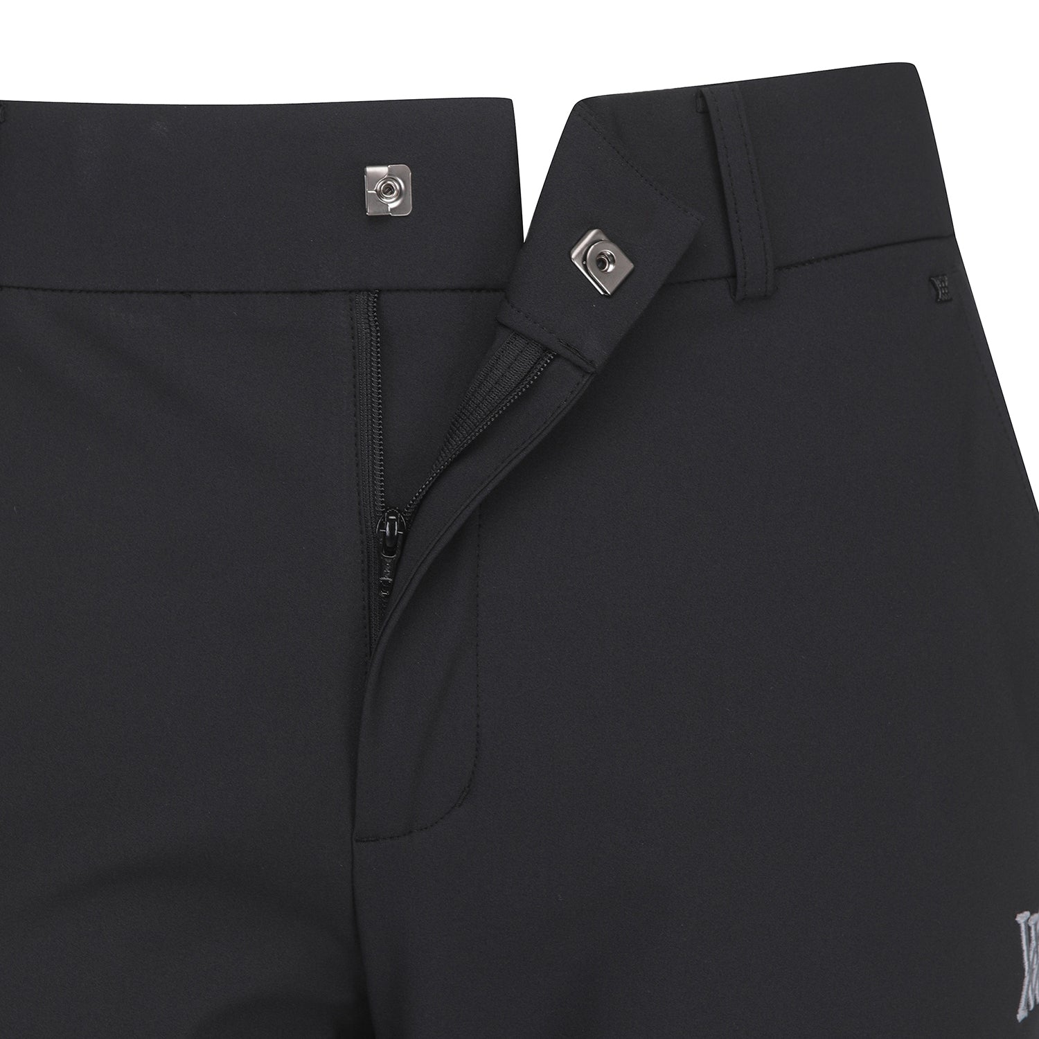 Men's Side Punching Ventilation Long Pants - Black
