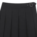 [Legacy Sale] Women's Belt Loop Point Outer Pleated Shorts - Black