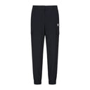Women's Deformation Mesh Jogger Long Pants - Black