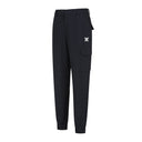 Women's Deformation Mesh Jogger Long Pants - Black