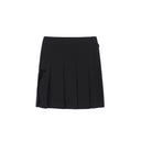 [Legacy Sale]  Women's Big Logo Pleats Middle Long Skirt - Black