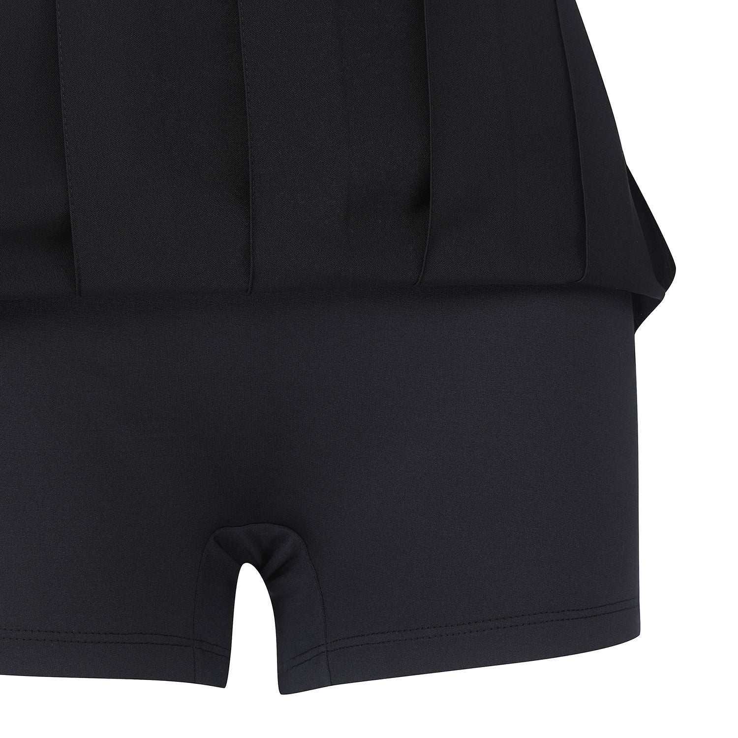 Women's Big Logo Pleats Middle Long Skirt