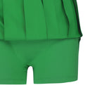 Women's Big Logo Pleats Middle Long Skirt - Green