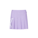 Big Logo Pleats Middle Long Skirt