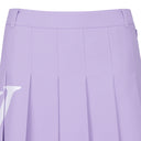 Big Logo Pleats Middle Long Skirt
