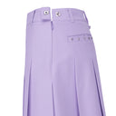 Big Logo Pleats Middle Long Skirt