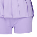 Big Logo Pleats Middle Long Skirt