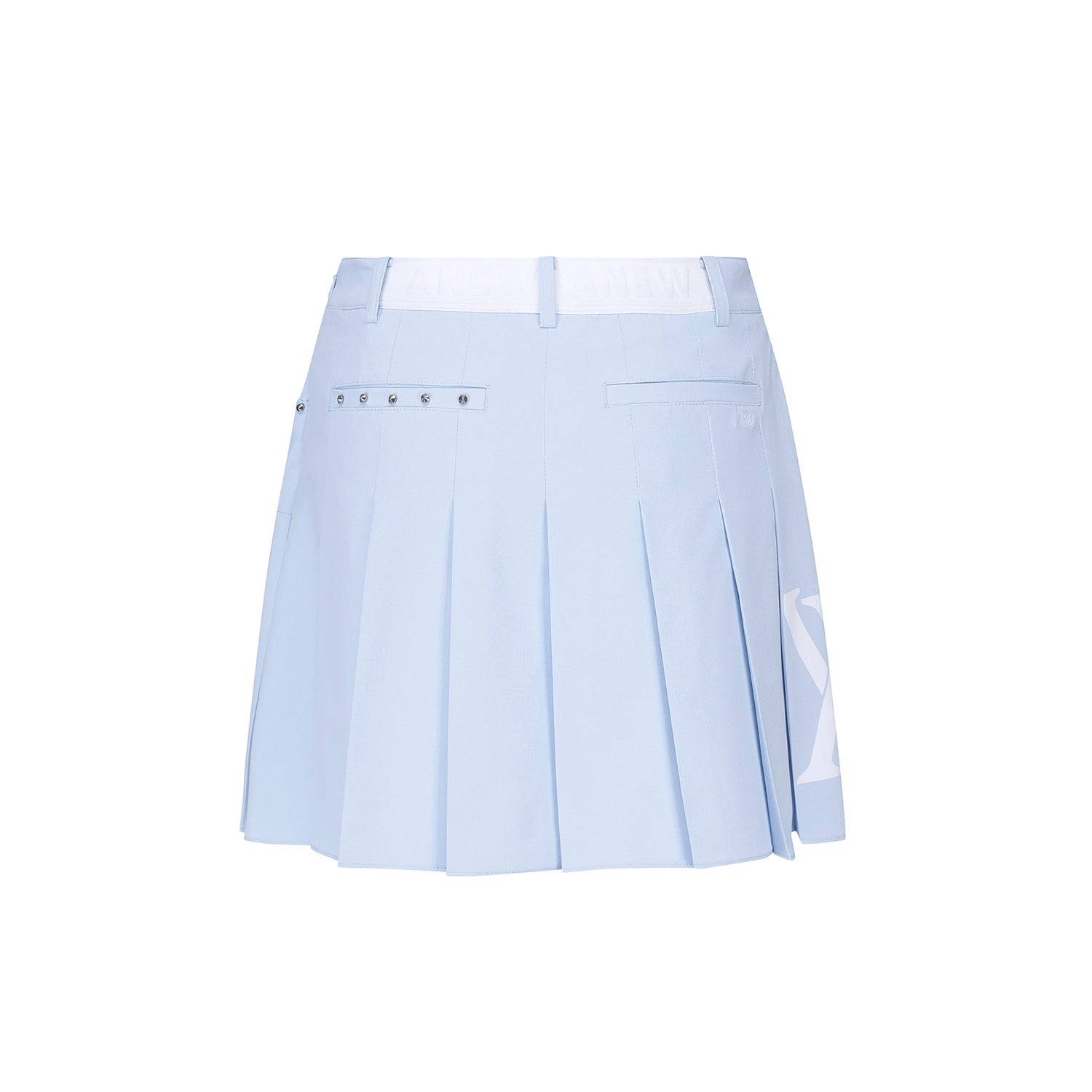 Big Logo Pleats Skirt