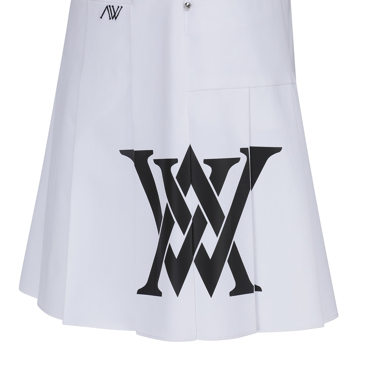 Big Logo Pleats Skirt