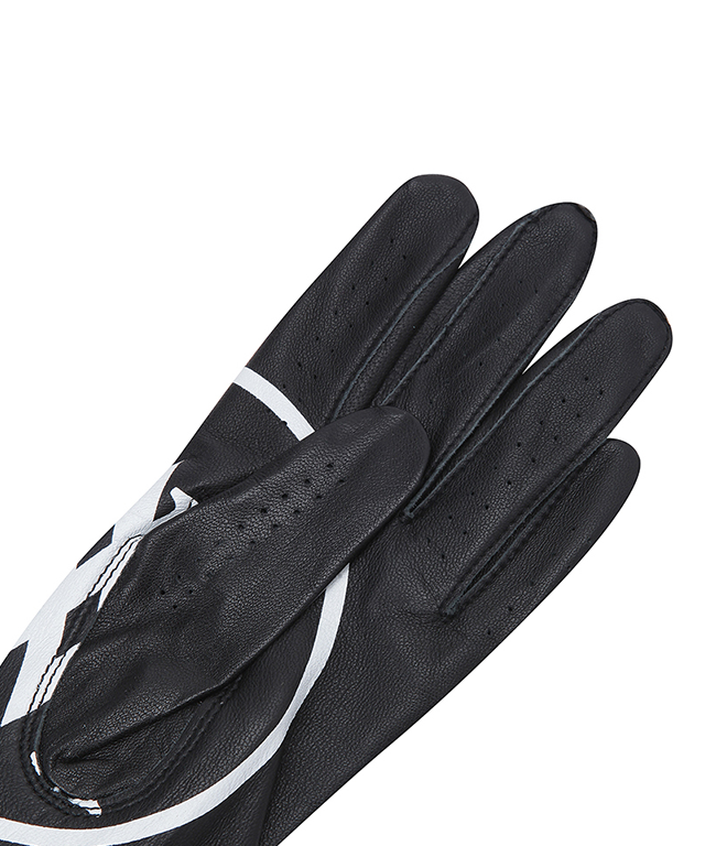 Womens' Big Logo Both Hands Golf Gloves - Black