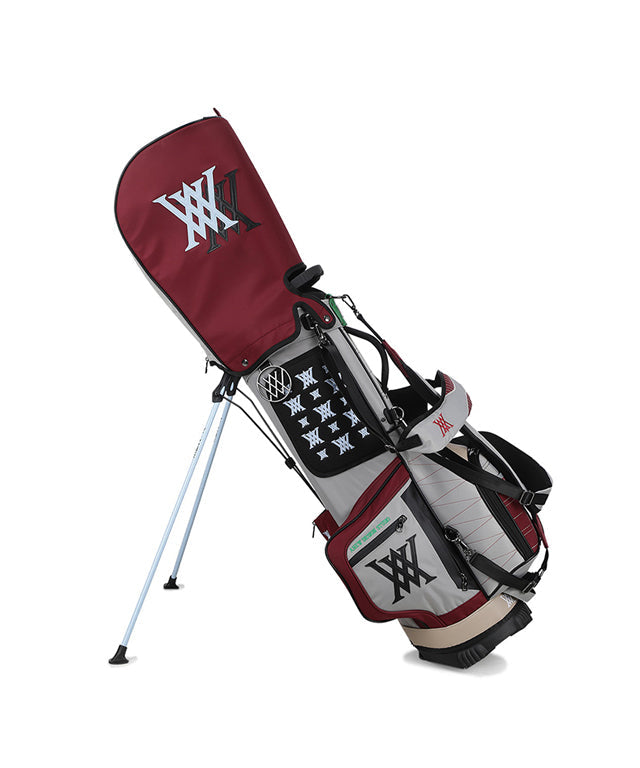 Double Logo Stand Bag - Magenta