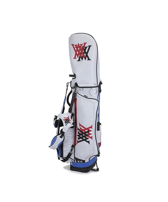 Double Logo Stand Bag - White