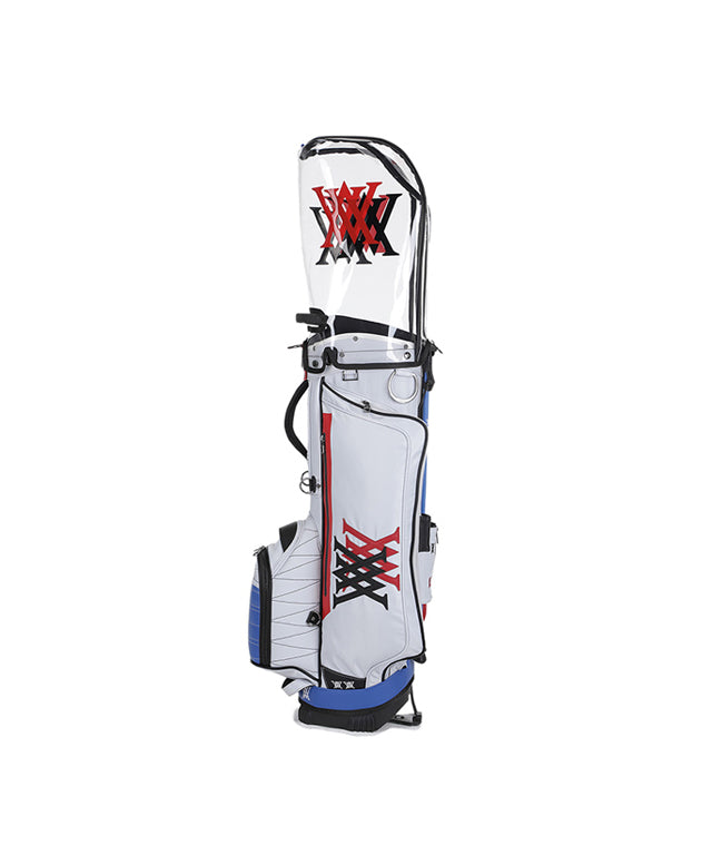 Double Logo Stand Bag - White