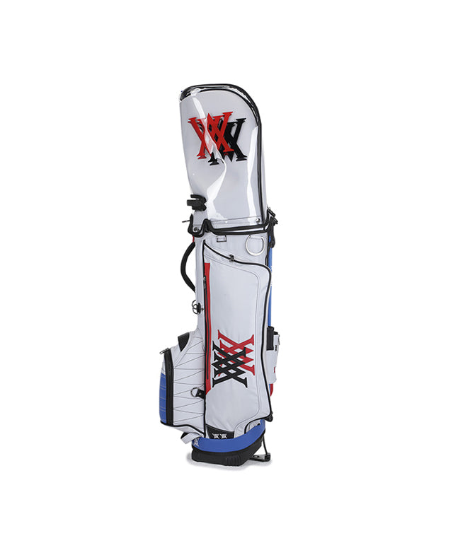 Double Logo Stand Bag - White