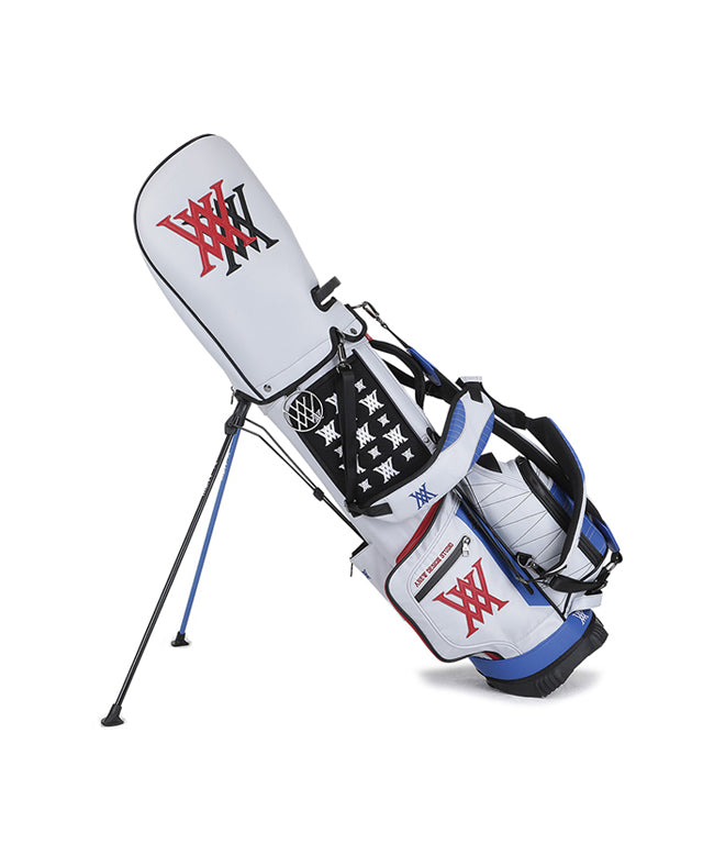 Double Logo Stand Bag - White