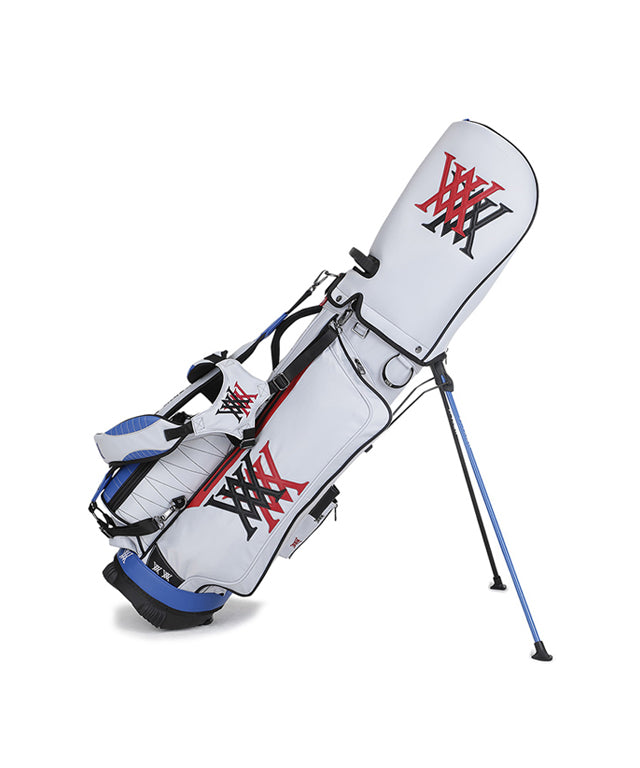 Double Logo Stand Bag - White