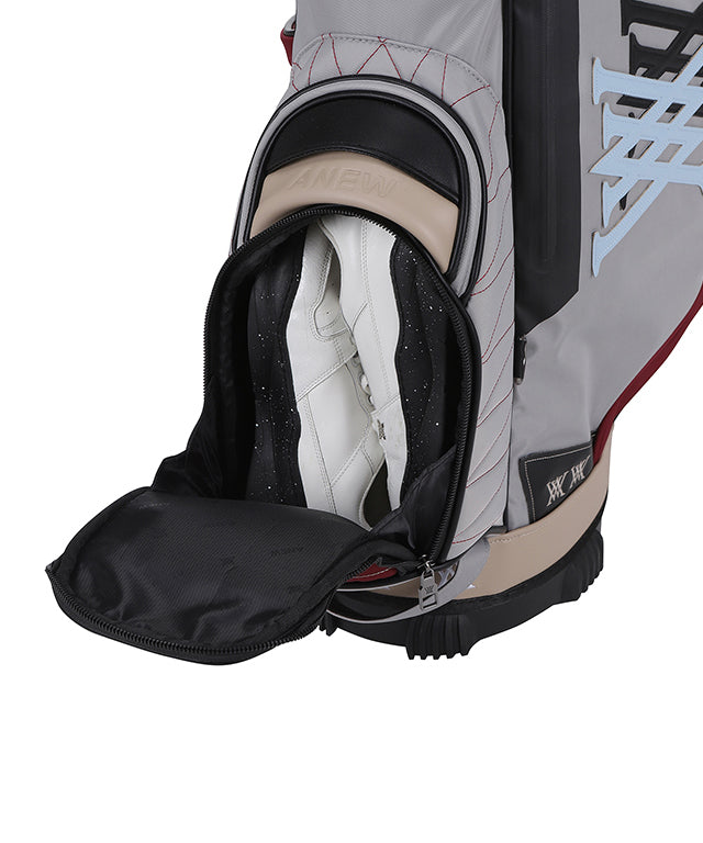 Double Logo Stand Bag - White