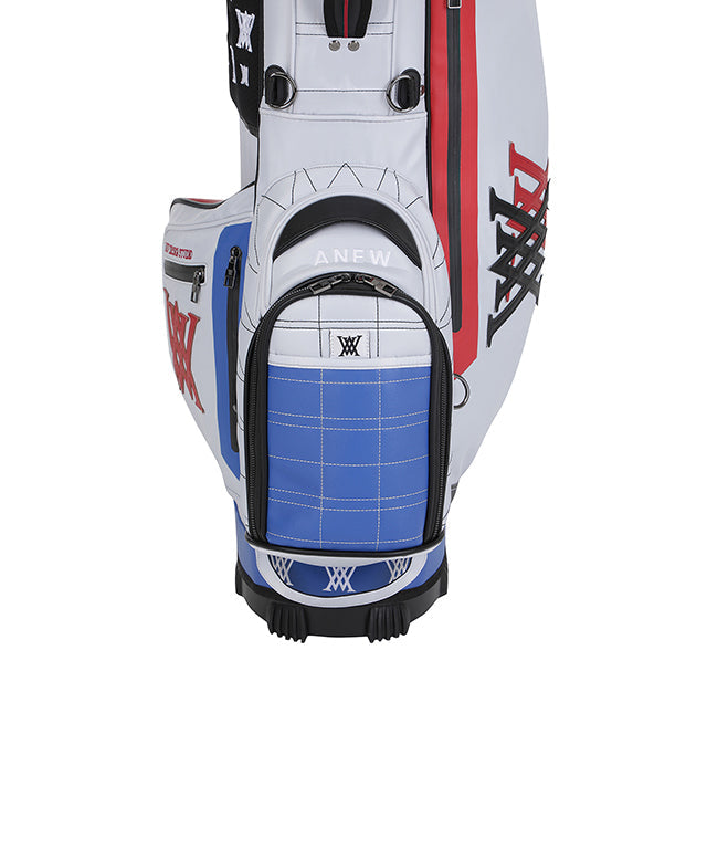 Double Logo Stand Bag - White