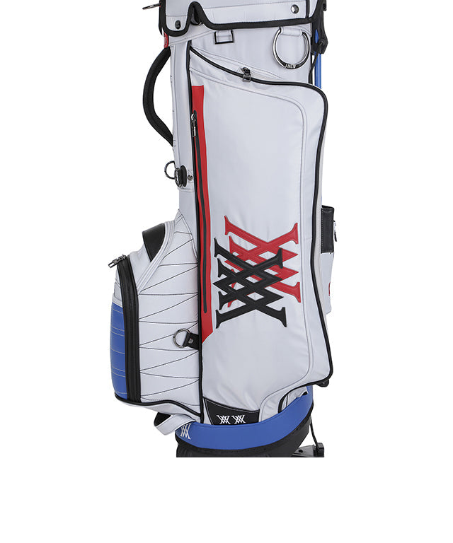 Double Logo Stand Bag - White