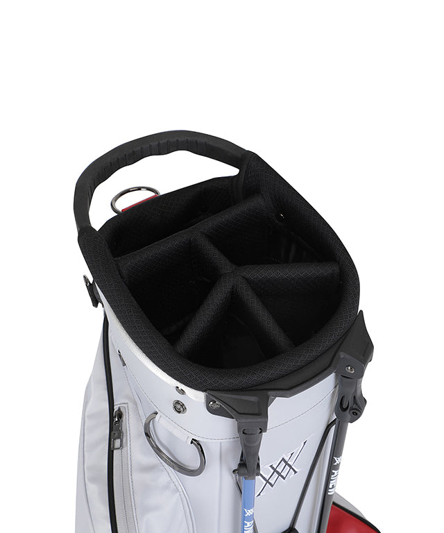 Double Logo Stand Bag - White